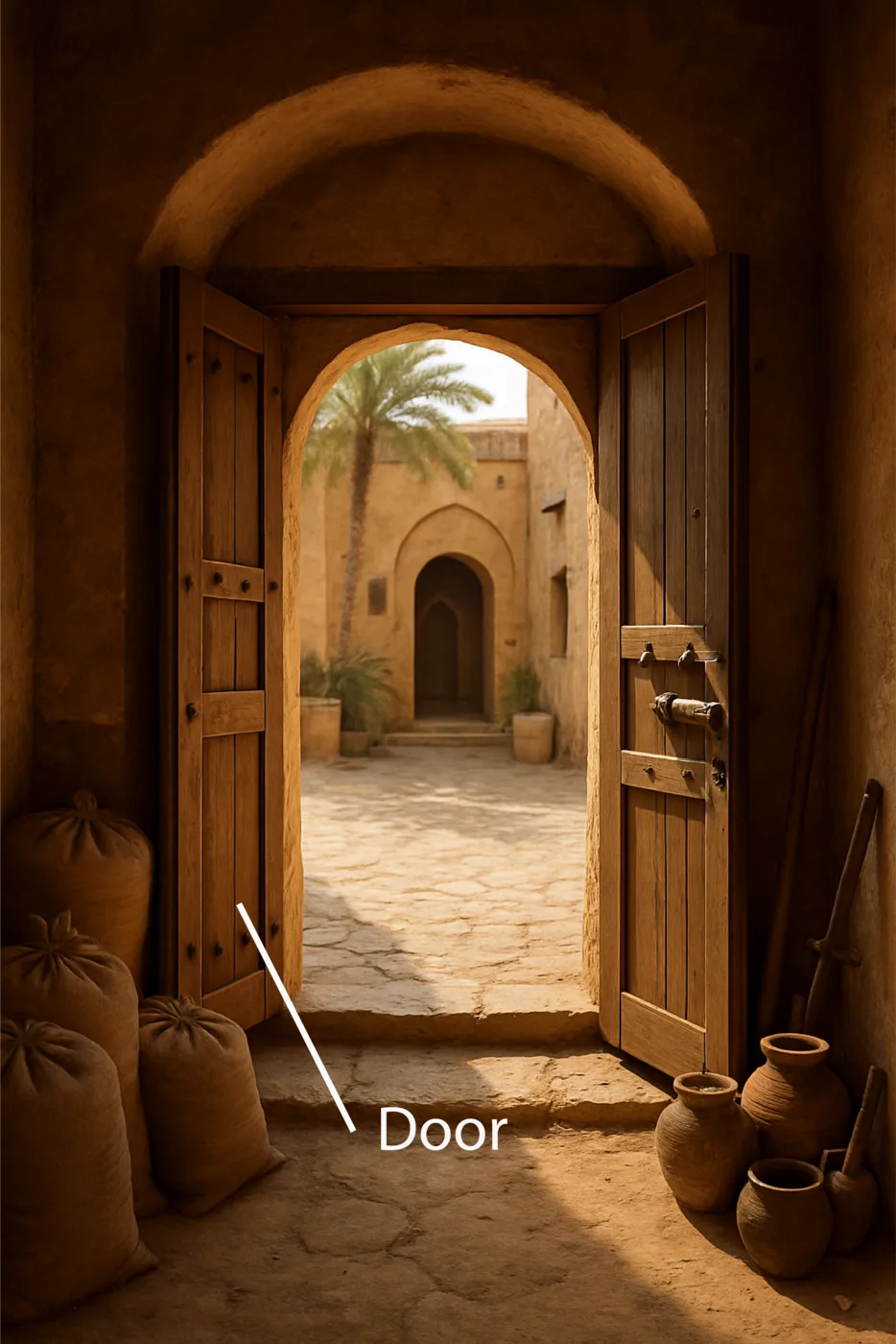 Door of a storeroom