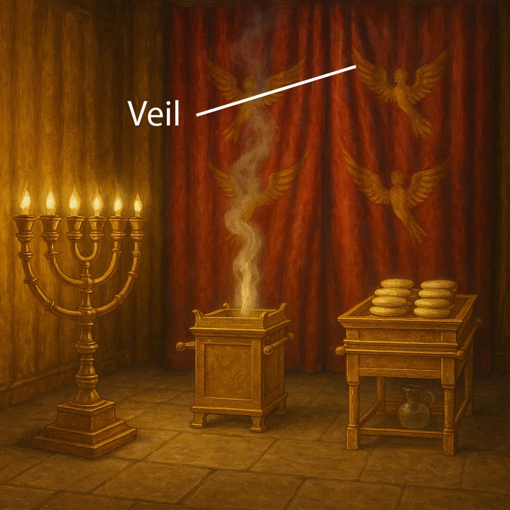 The tabernacle curtain or veil