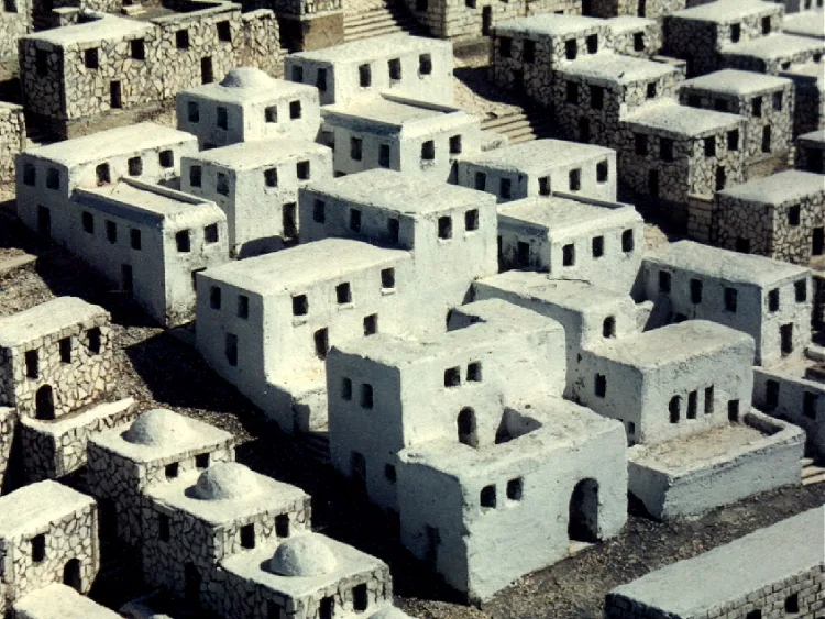 Whitewashed buildings