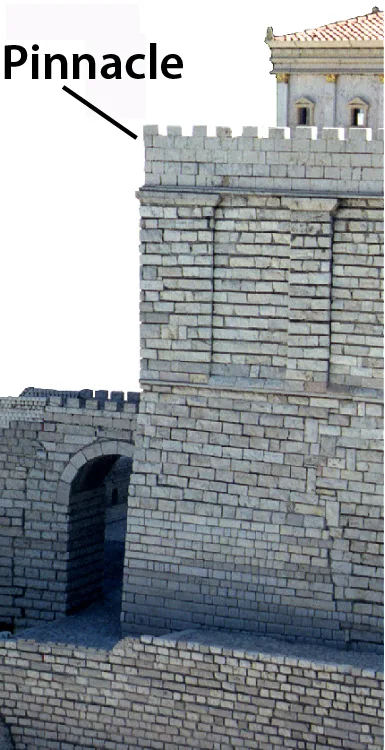 Southwest corner of the temple mount (model)