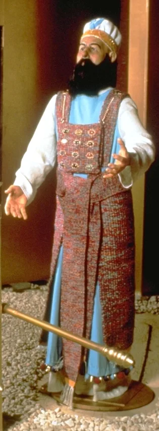 This model shows what the high priest's garments may have looked like