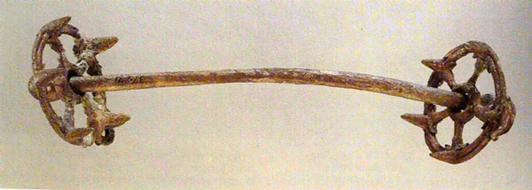 Ancient bronze horse bit