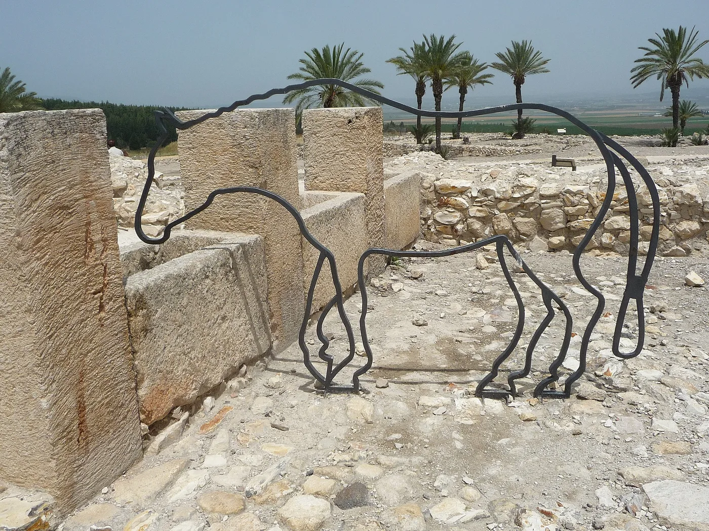 Feed and water troughs in the stables at Megiddo