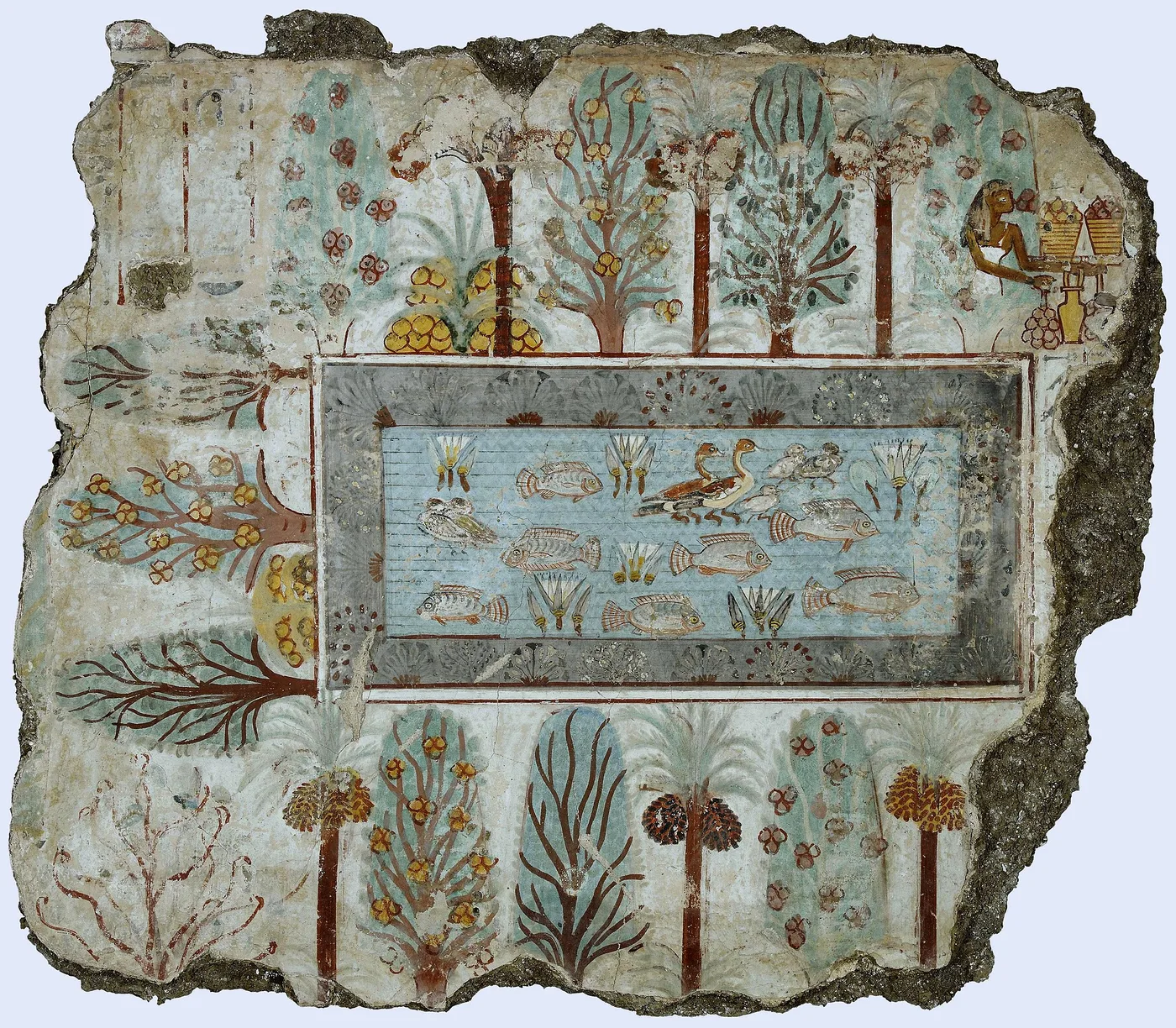 Painted plaster