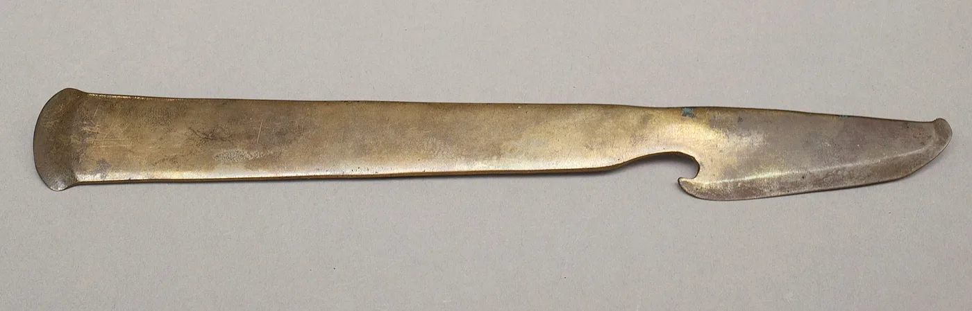 An ancient razor (Egyptian, 1550–1458 BCE)