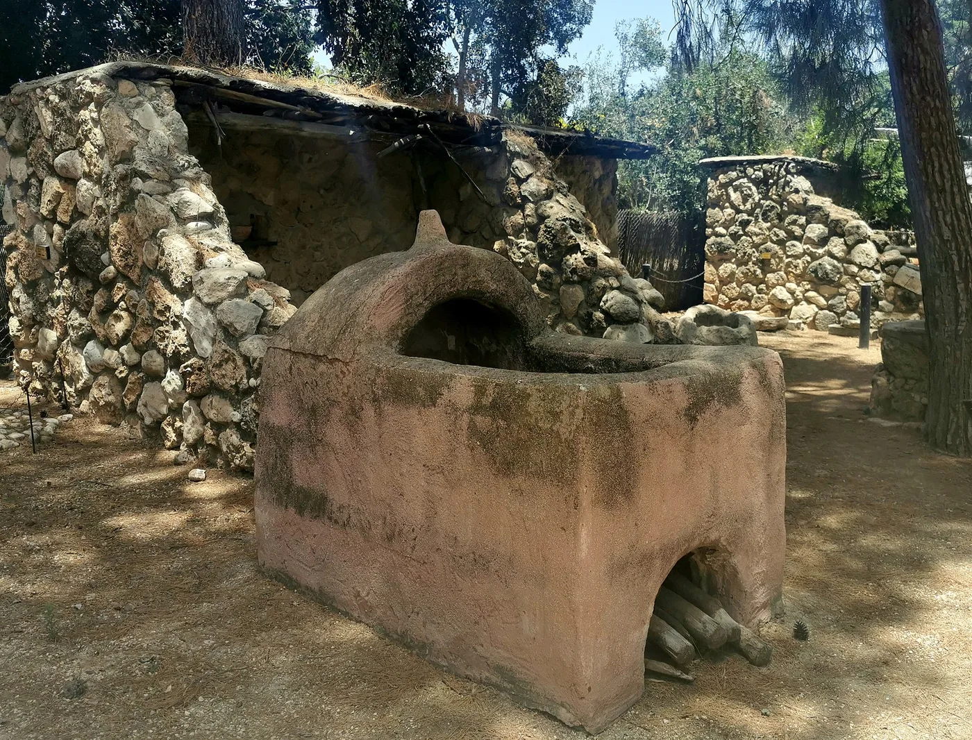 Reconstructed kiln in Revadim, Israel