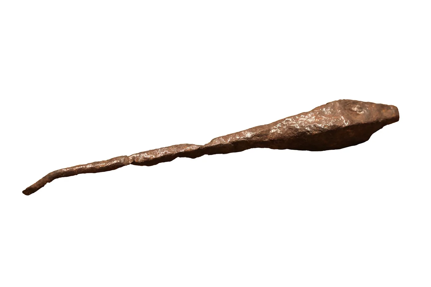 An iron titching awl from the Roman period (Vidy Roman Museum, Lausanne, Switzerland)