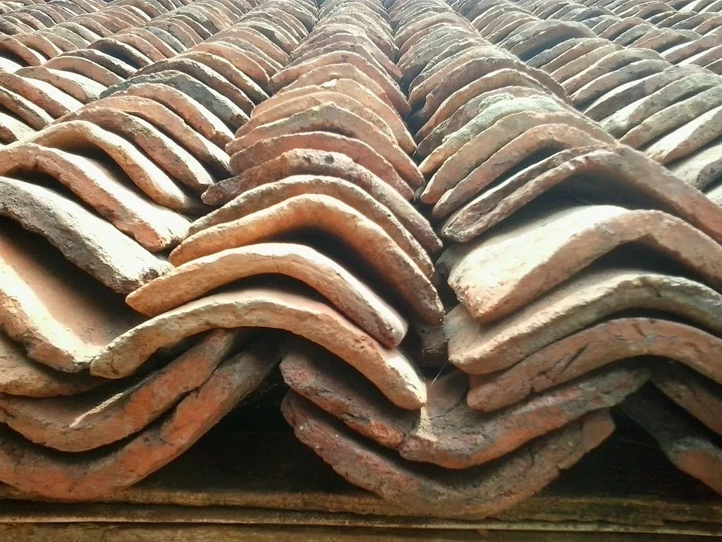 Clay roof tiles