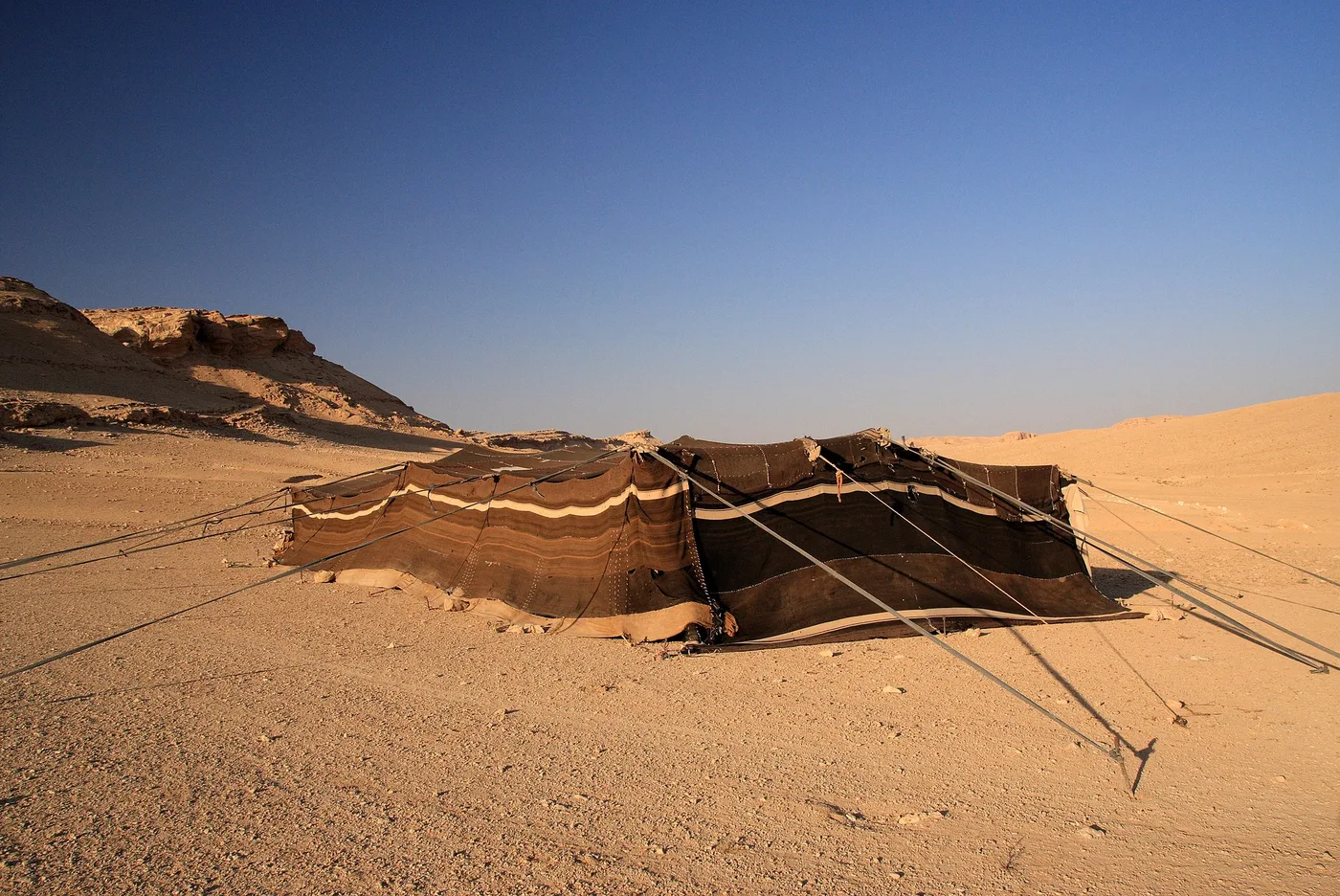 A bedouin tent in the Syrian desert