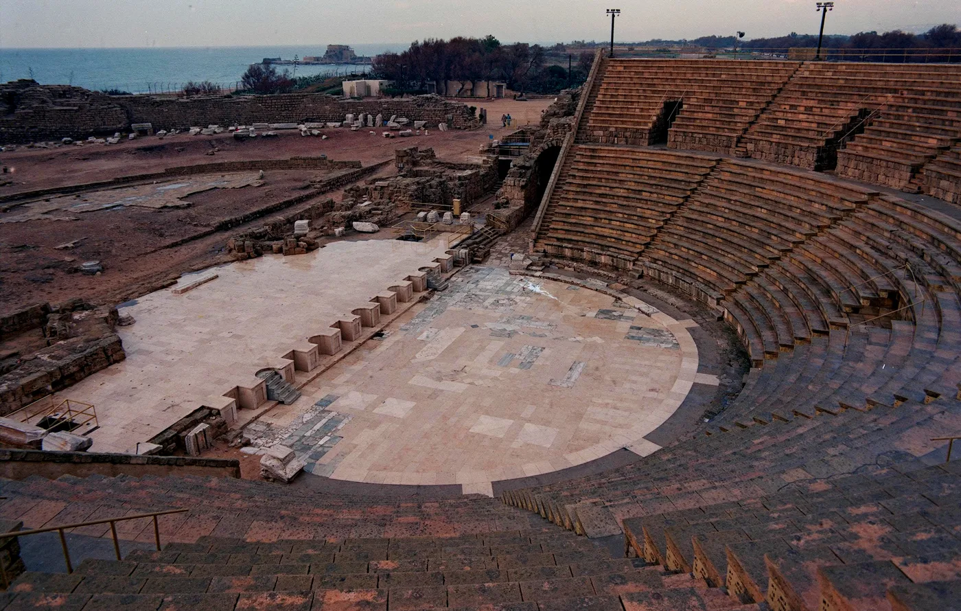 Reconstructed amphitheater at Caesarea Maritima