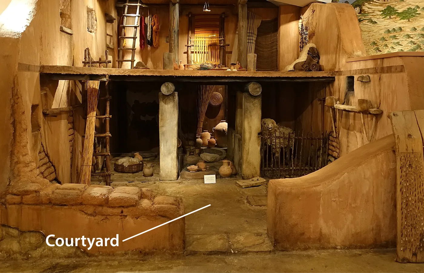 Courtyard of a house
