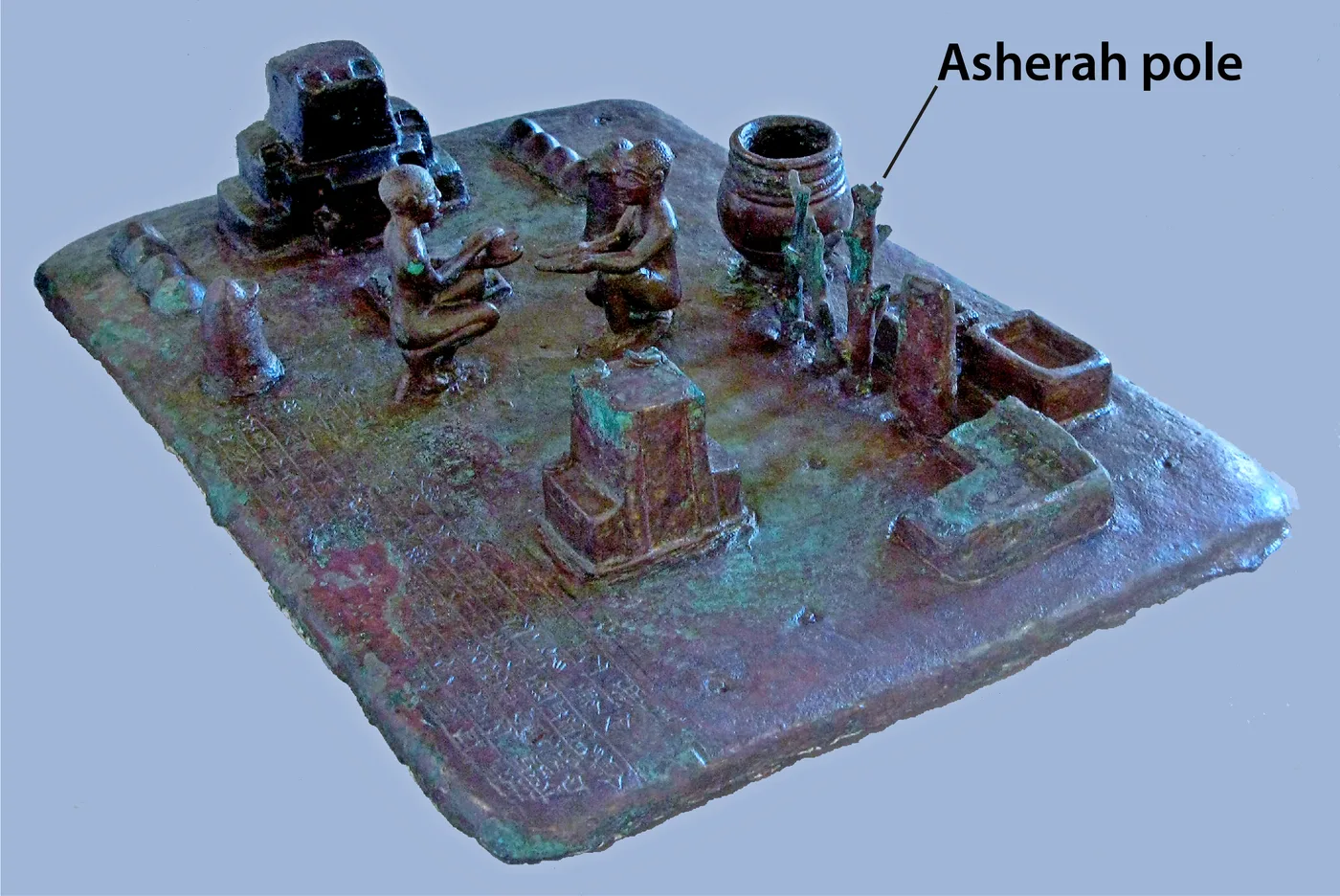Bronze model from Elam with a pole used as a cultic object for the goddess Asherah