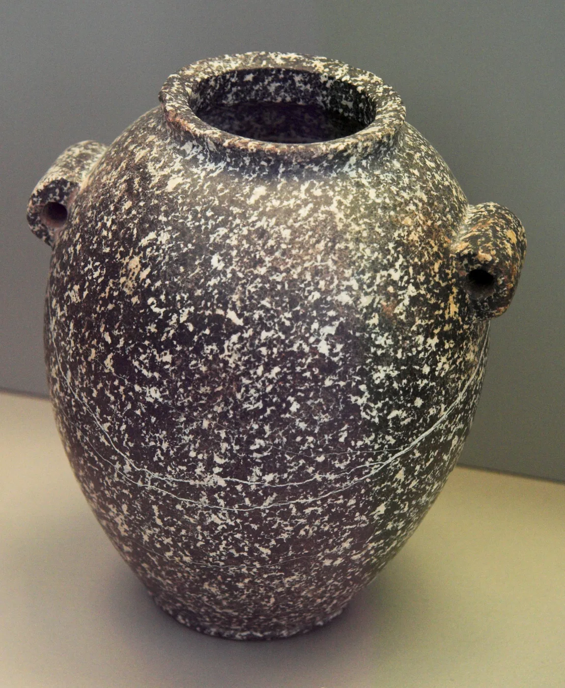 Mycenean stone storage jar, Late Bronze Age, 1570-1200 BCE