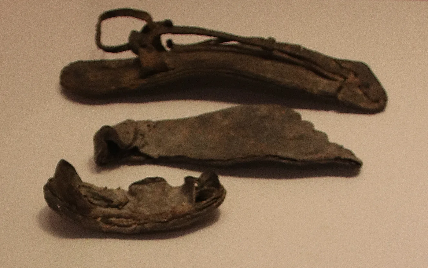 Leather sandals from the northern palace at Masada, 73 CE
