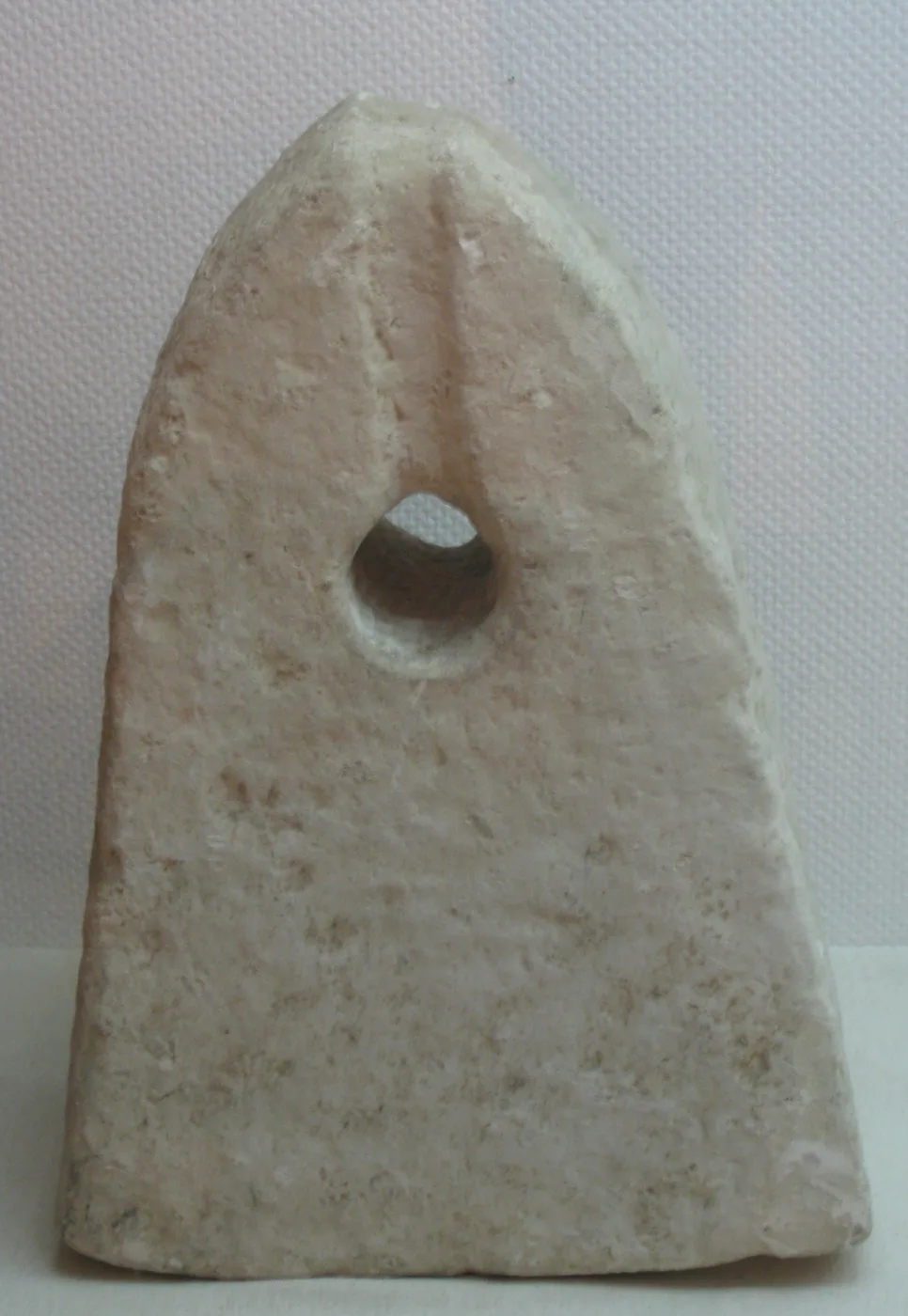 Stone anchor, with a hole for the rope