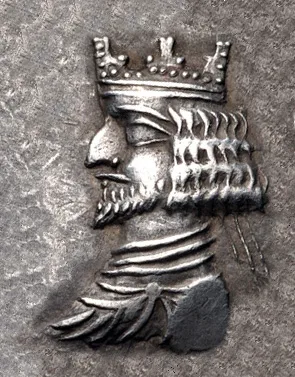 King wearing a crown